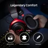 HyperX Cloud II Wireless gaming headset - Fekete/Piros (4P5K4AA)