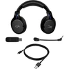 Kingston HyperX Cloud Flight Wireless for PS5/PS4 gaming headset - Fekete/Kék (HHSF1-GA-BK/G)