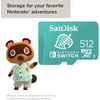 Kép 5/7 - Sandisk Nintendo Switch Micro SDXC 512GB UHS-I U3 (SDSQXAO-512G-GNCZN)