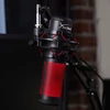 HyperX QuadCast mikrofon - Fekete/Piros (HX-MICQC-BK)