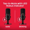 HyperX QuadCast mikrofon - Fekete/Piros (HX-MICQC-BK)