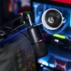 HyperX QuadCast mikrofon - Fekete/Piros (HX-MICQC-BK)