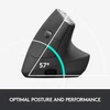 Logitech MX Vertical Advanced Ergonomic egér - Grafit (910-005448)