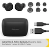 Jabra Elite 3 Active Bluetooth fülhallgató - Fekete (100-91420000-60)