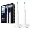 Philips HX3675/13 Sonicare 3100 Series elektromos fogkefe, dupla csomag - Fehér/Fehér