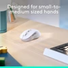 Logitech M650 Signature jobbkezes vezeték nélküli egér - Fehér (910-006255)
