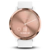 Garmin Vivomove HR Sport, S/M-es méret - Rózsa arany/Fehér (010-01850-02)