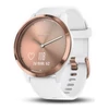 Garmin Vivomove HR Sport, S/M-es méret - Rózsa arany/Fehér (010-01850-02)