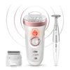 Braun Silk-épil 9 SensoSmart 9/890 epilátor + Bikini trimmer, 7 kiegészítő - Rózsa arany/Fehér (SES9890)