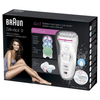 Kép 3/6 - Braun Silk-épil 9 9-969V SkinSpa Wet&Dry epilátor Beauty Set 12 kiegészítővel - Fehér (SE9969V)