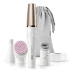 Braun FaceSpa Pro 912 Arcepilátor és arctisztító + 3 kiegészítő - Fehér/Bronz