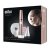 Braun FaceSpa Pro 921 Arcepilátor és arctisztító + 4 kiegészítő - Bronz