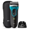 Braun Series 3 3080S ProSkin Wet & Dry borotva + töltőállvány - Fekete/Kék
