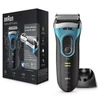 Braun Series 3 3080S ProSkin Wet & Dry borotva + töltőállvány - Fekete/Kék
