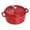 Staub Cocotte kerek fazék 24cm / 3,8 l , Öntöttvas - Meggypiros