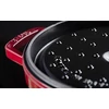 Staub Cocotte kerek fazék 24cm / 3,8 l , Öntöttvas - Meggypiros