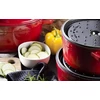 Staub Cocotte kerek fazék 24cm / 3,8 l , Öntöttvas - Meggypiros