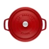 Staub Cocotte kerek fazék 24cm / 3,8 l , Öntöttvas - Meggypiros