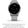 Garmin VívoActive 4S okosóra - Púder Szürke/Ezüst (010-02172-02)