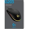 Logitech G203 LIGHTSYNC gaming egér - Fekete (910-005796)