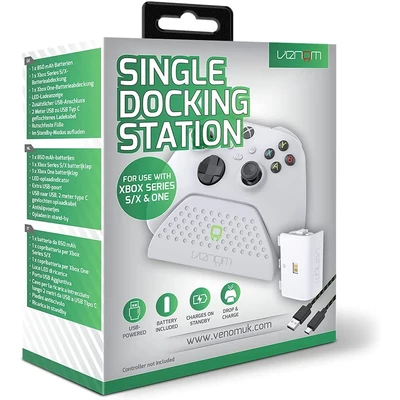 Venom Single Docking Station White (Xbox Series)