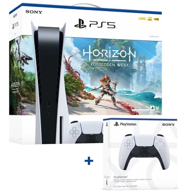 Sony PlayStation®5 (PS5) (CFI-1116A) + Horizon Forbidden West (Magyar felirattal) + SONY DUALSENSE™ WIRELESS CONTROLLER
