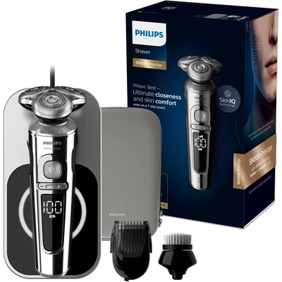 Philips SP9863/14 Series 9000 Prestige elektromos borotva - Fekete/Króm