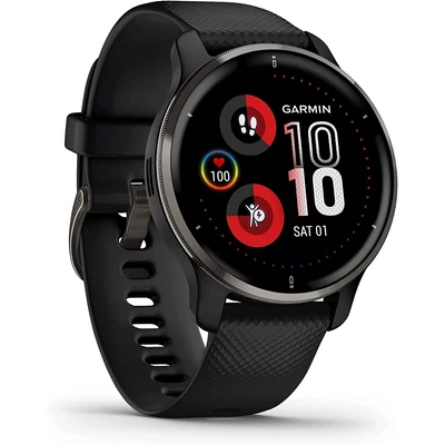 Garmin Venu 2 Plus okosóra - Fekete (010-02496-11)