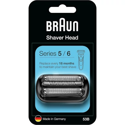 Braun 53B Combipack borotvafej, Series 5 és Series 6-hoz (2020-tól) - Fekete