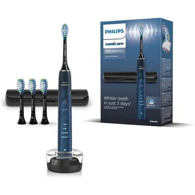 Philips HX9911/89 Sonicare DiamondClean 9000 fogkefe, 4 fejjel - Kék