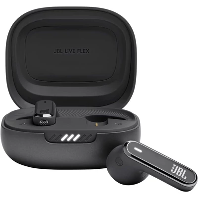 JBL Live Flex TWS zajszűrős fülhallgató - Fekete (JBLLIVEFLEXBLK)