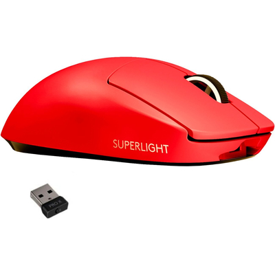 Logitech G Pro X Superlight Vezeték nélküli egér - Piros