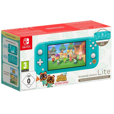 Nintendo Switch Lite  Animal Crossing: New Horizons Timmy &amp;amp; Tommy Aloha Edition
