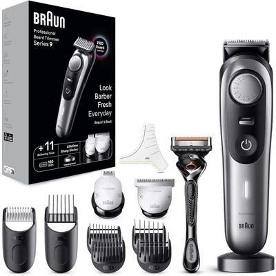 Braun BT9441/0 Series 9 professzionális szakállvágó - Fekete/Szürke