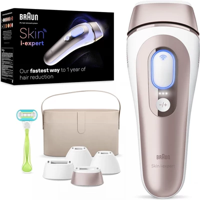 Braun PL7387 Skin i-expert IPL villanófényes szőrtelenítő - Fehér/Rózsa arany