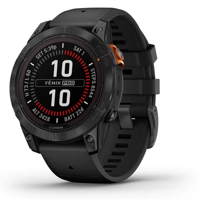 Garmin Fenix 7X Pro Solar okosóra - Szürke/Fekete (010-02778-01)