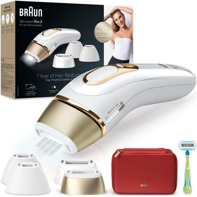 Braun PL5382 Silk-expert Pro 5 IPL villanófényes szőrtelenítő - Fehér/Arany