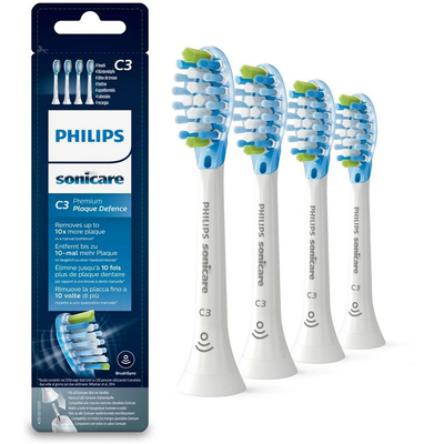 Philips HX9044/17 Sonicare C3 Premium Plaque Defence fogkefe pótfej 4db - Fehér