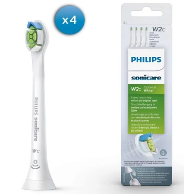 Philips HX6064/11 Sonicare W2 Optimal White fogkefe pótfej 4db - Fekete