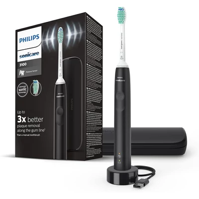 Philips HX3673/14 Sonicare 3100 Series elektromos fogkefe + utazótok - Fekete