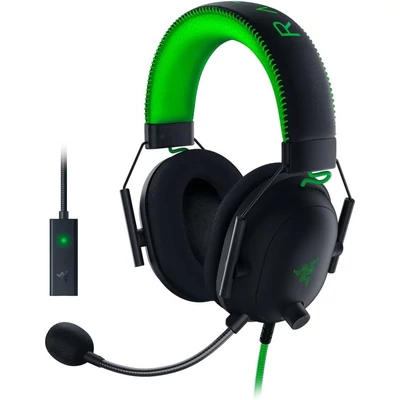 Razer Blackshark V2 USB Special Edition gaming headset - Zöld/Fekete (RZ04-03230200-R3M1)