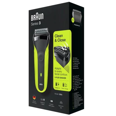 Braun Series 3 300S borotva - Fekete/Sárga