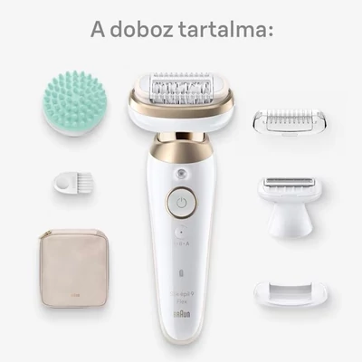 Braun Silk-épil 9 Flex 9-071 3D Epilátor - Fehér/Arany (SE9-0713D)