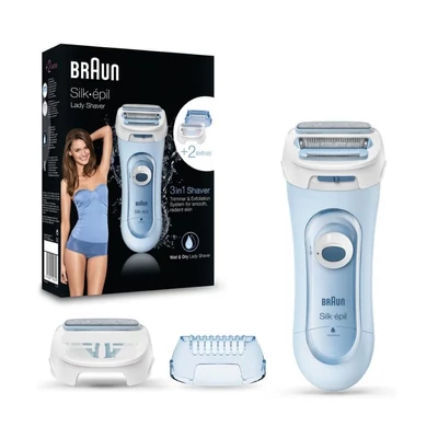 Braun Silk-épil LS 5160 Wet&amp;amp;Dry Elektromos női borotva - Kék