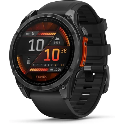 Garmin Fenix 8 Amoled okosóra 47mm - Sötét Szürke/Fekete (010-02904-00)