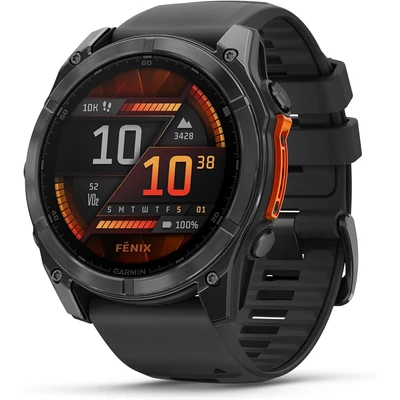 Garmin Fenix 8 51mm okosóra - Szürke/Fekete (010-02905-00)