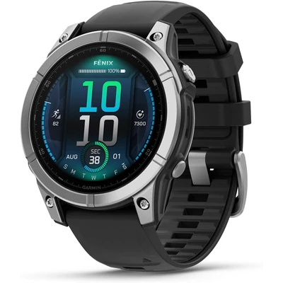 Garmin Fenix E Amoled rozsdamentes acé okosóra 47mm - Fekete (010-03025-00)
