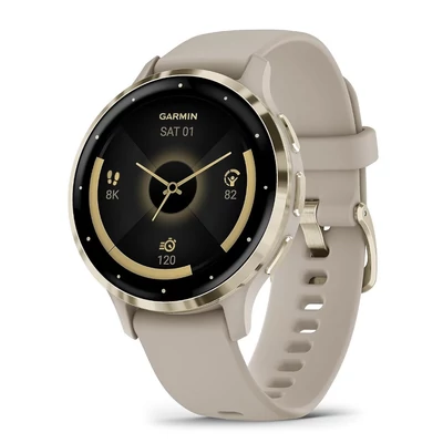 Garmin Venu 3S okosóra - Francia szürke / Krémarany (010-02785-02)