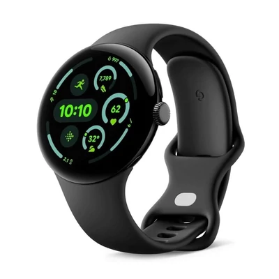 Google Pixel Watch 3 okosóra 45mm - Fekete (GGE4J)