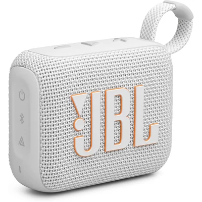 JBL GO 4 hordozható bluetooth hangszóró - Fehér (JBLGO4WHT)